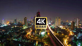 短视频素材航拍城市街道飞驰车流