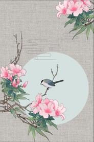 古典花鸟背景