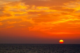 海边落日