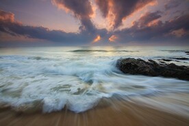 海边落日