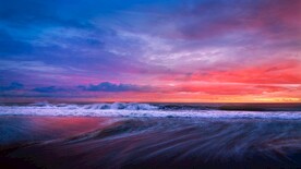 海边日落