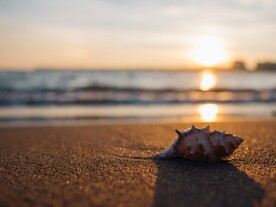 海边日出