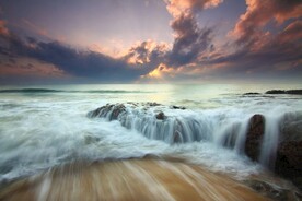 海边傍晚