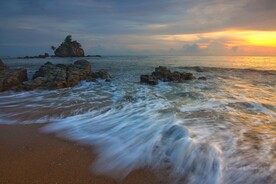 海边傍晚