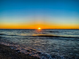 海边落日