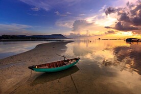 海边落日