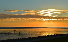 海边落日