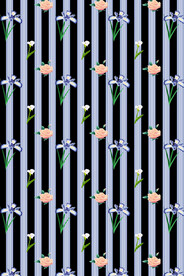 条纹 花卉 分层