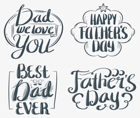 父亲节艺术字 艺