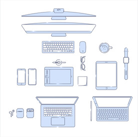 电子设备插画