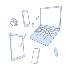 电子设备插画