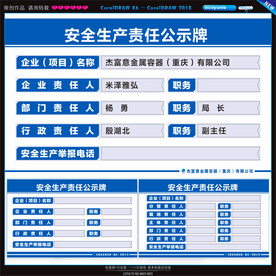 安全生产责任公示牌