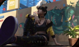 后现代时尚女孩