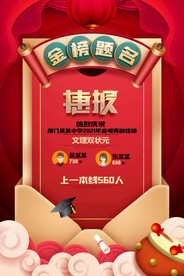 创意清新毕业季校园海报