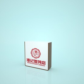 饭店广告灯箱模型