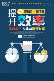 企业文化励志挂画之效率