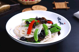 荷兰豆炒藕片