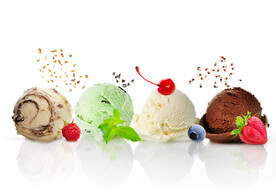 创意冰淇淋球摄影图