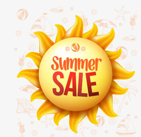 夏日促销元素 