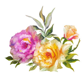 手绘花
