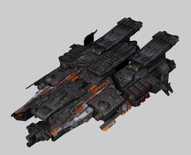 c4d模型宇宙飞船战斗机舰队