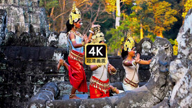 短视频素材学跳舞的泰国女孩