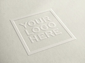 浅色背景质感纹理logo样机