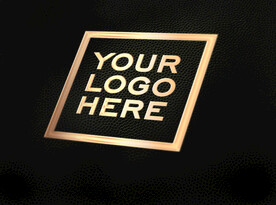 深背景金属质感纹理logo样机