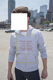男士衣服logo特写场景样机