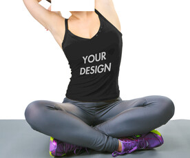 女人衣服logo样机素材模板