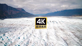 短视频素材海边冰原带