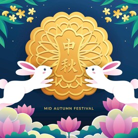 卡通中秋节  