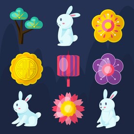 卡通中秋节素材