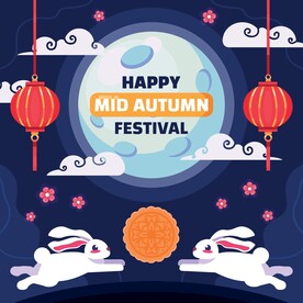 卡通中秋节  