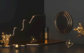 C4D黑金电商场景 