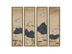 中式大雁相框模型