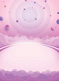 紫色系梦幻玩具产品宣传海报背景