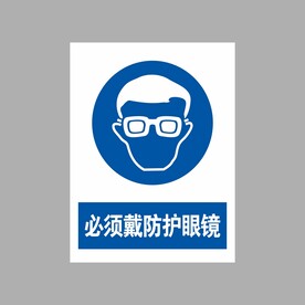 必须戴防护眼镜