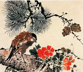  水墨画  