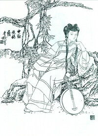 绿荫仕女