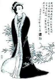 雪地丽人