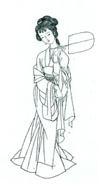 执扇仕女