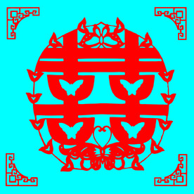 双喜剪纸