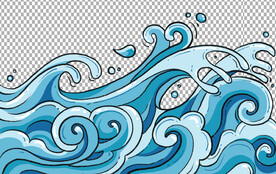 浪花             