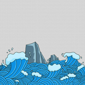 国潮浪花           
