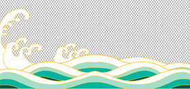 国潮浪花           