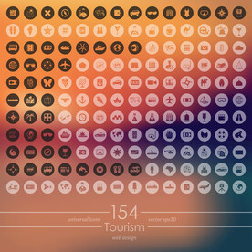 旅行图标素材旅游标志