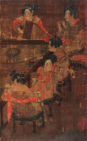 唐代彩绘  