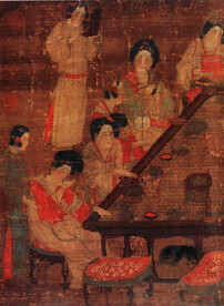 唐代彩绘 