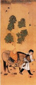 唐代彩绘 